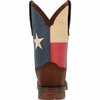 Durango Rebel by Texas Flag Western Boot, DARK BROWN/TEXAS FLAG, D, Size 10.5 DB4446